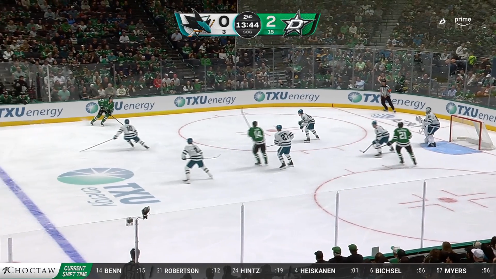 Oettinger Blanks Sharks as Stars Earn First Win · Oct. 5, 2026
