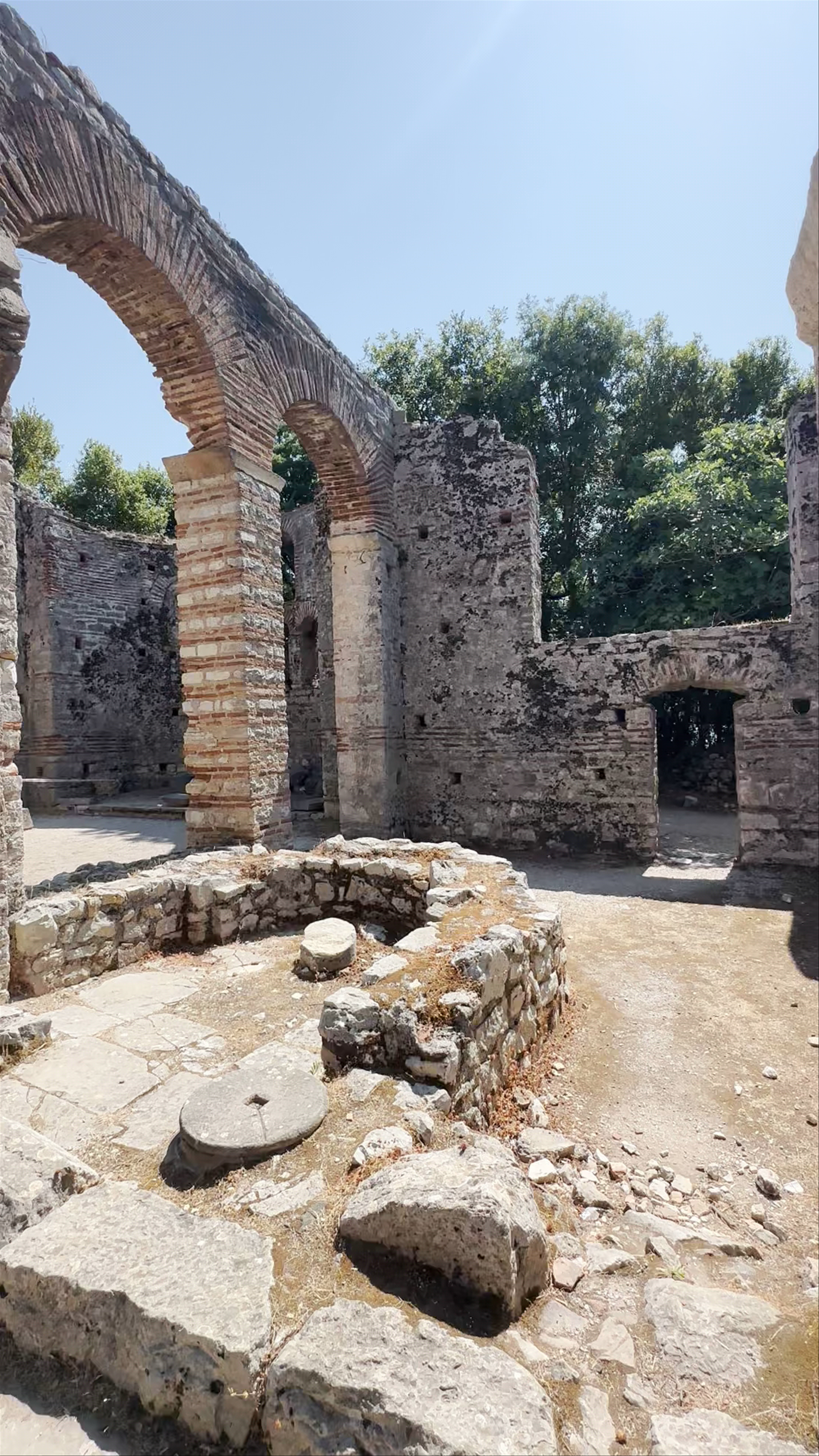 Exploring The Great Basilica Ruins at Butrint, Albania
