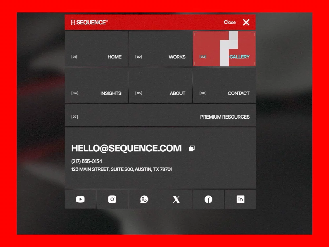 Nav animation from my free Videofolio template. Kinda cool, right?Remix Videofolio For Free