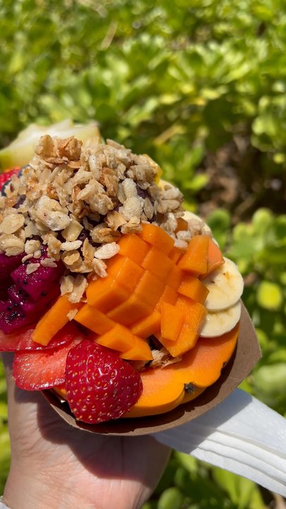Maui Fruit Ninja - Papaya combo - Acai Bowls Near Me - Lahaina, Hawaii