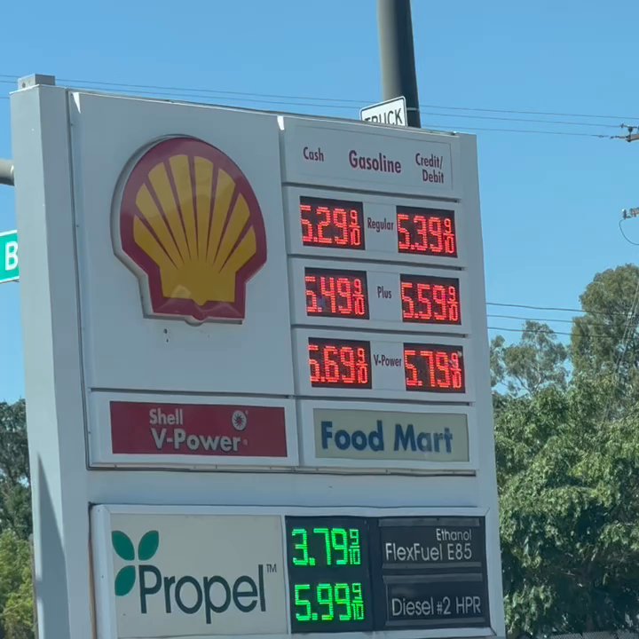 Shell - Price changing - Gas Stations Near Me - Citrus Heights, California
