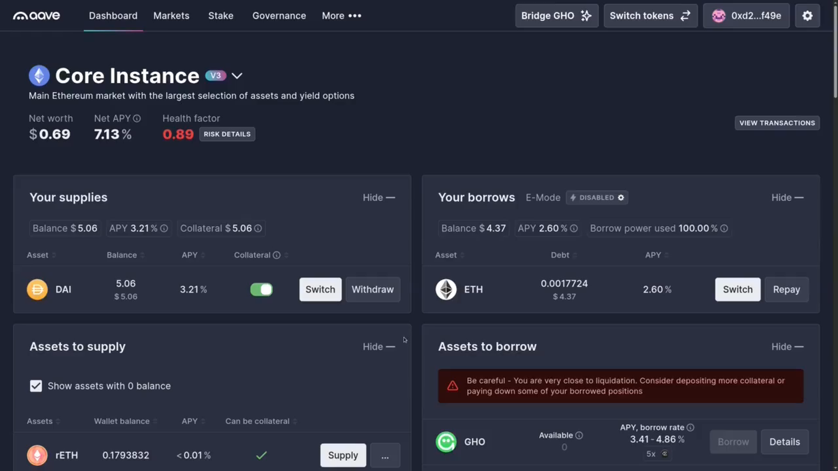 Video: Contract Architecture - Why My Position Is Not Liquidated - Aave V3  Protocol Development