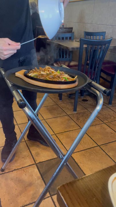 Oriental Express - The Mongolian Spicy beef is brought to you table side. - Chinese Near Me - Jonesboro, Arkansas