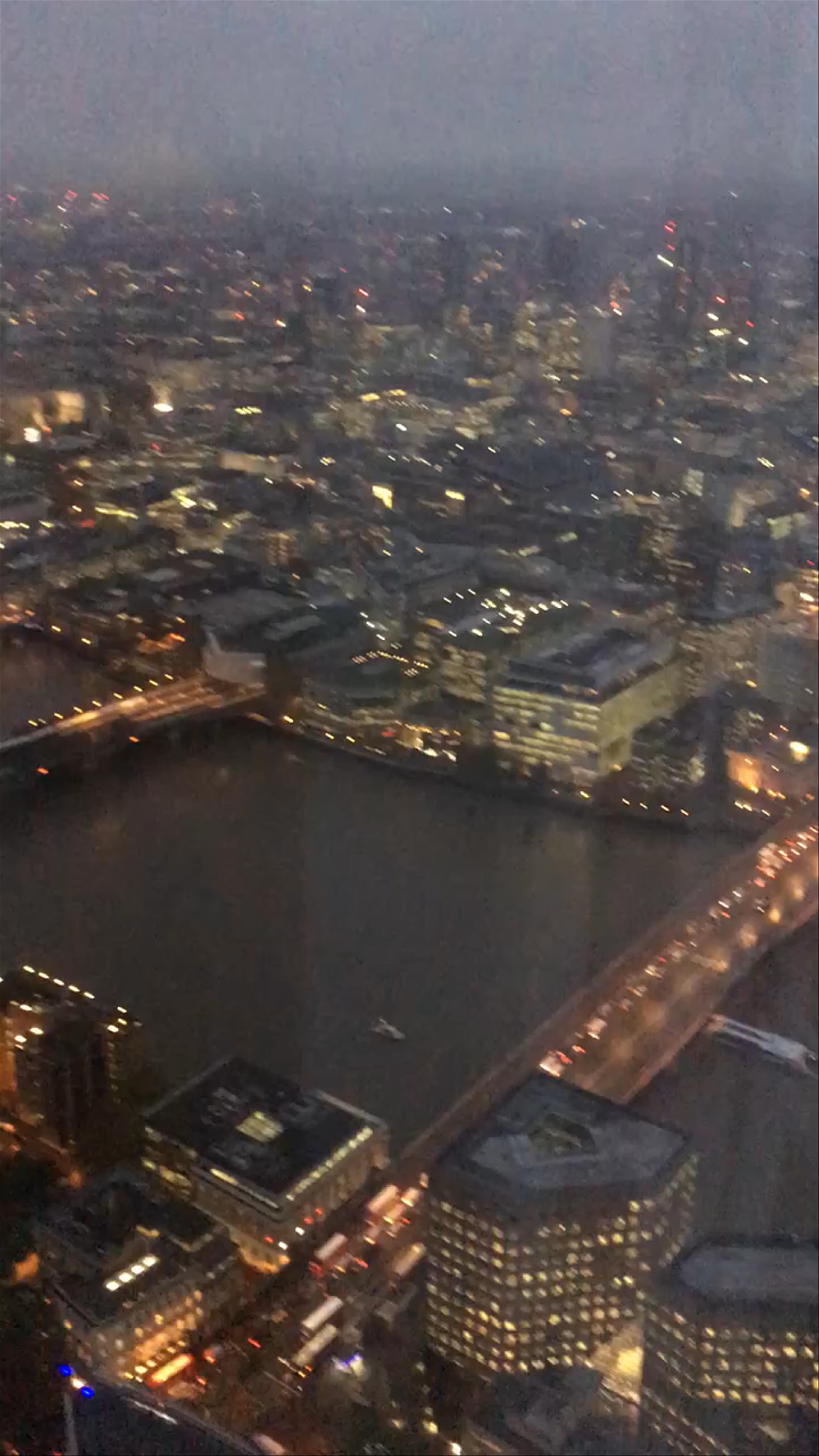 The Shard London UK - view from top 