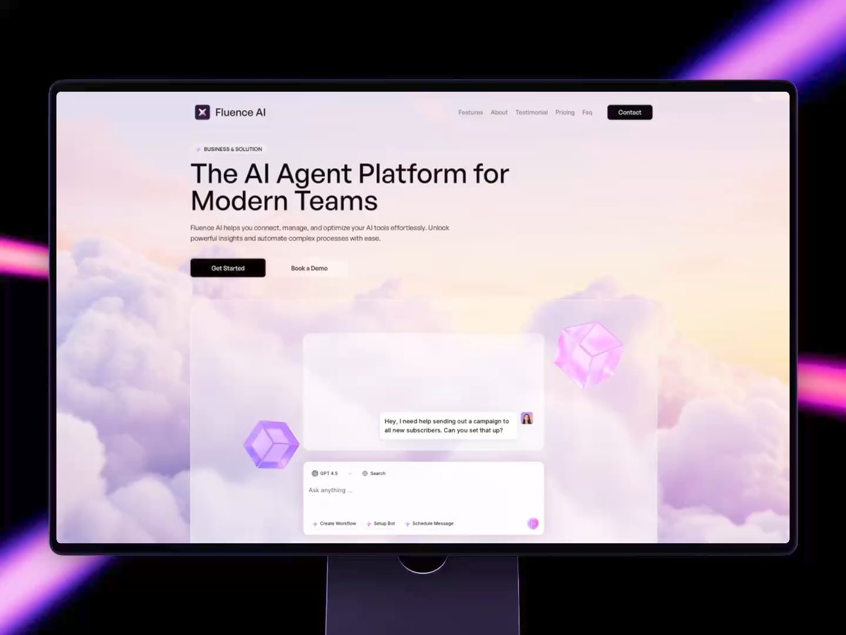 Fluence AI template preview