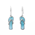 Flip Flop Earrings in silver 