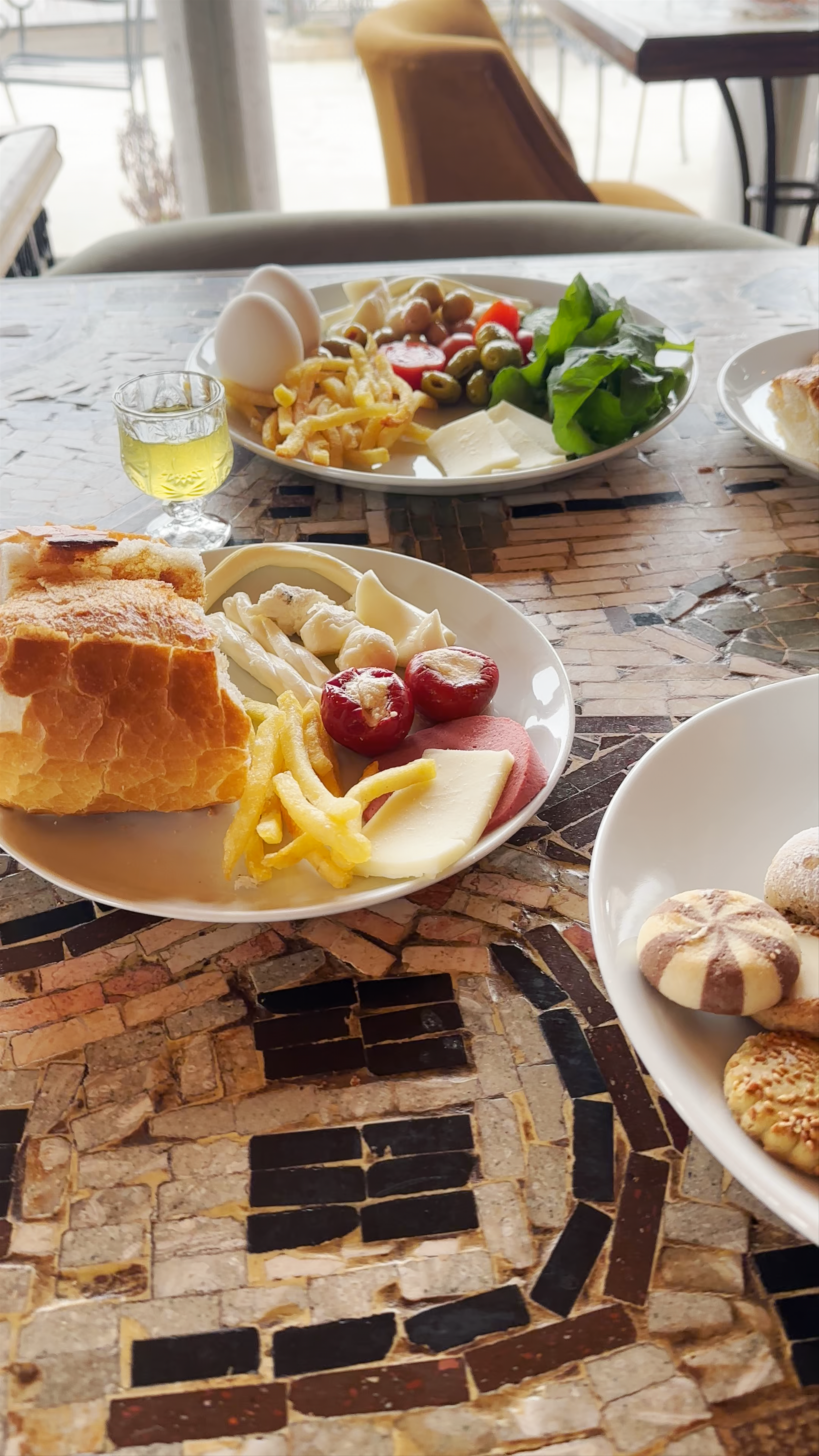 Cozy Breakfast with a View over Göreme's Fairy Chimneys in Orta Mahallesi