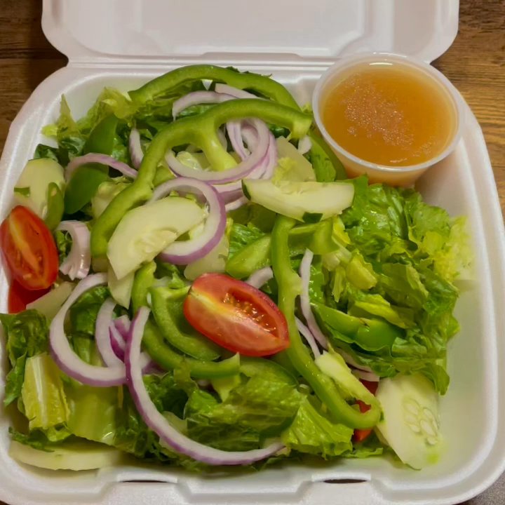 Sal's Pizzeria - Large tossed salad with Italian dressing - Pizza Near Me - South WIndsor, Connecticut
