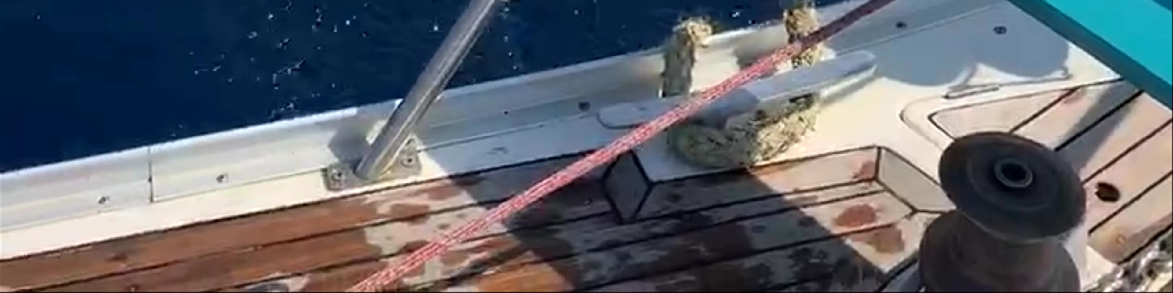 Semi private catamaran cruise Caldera Santorini