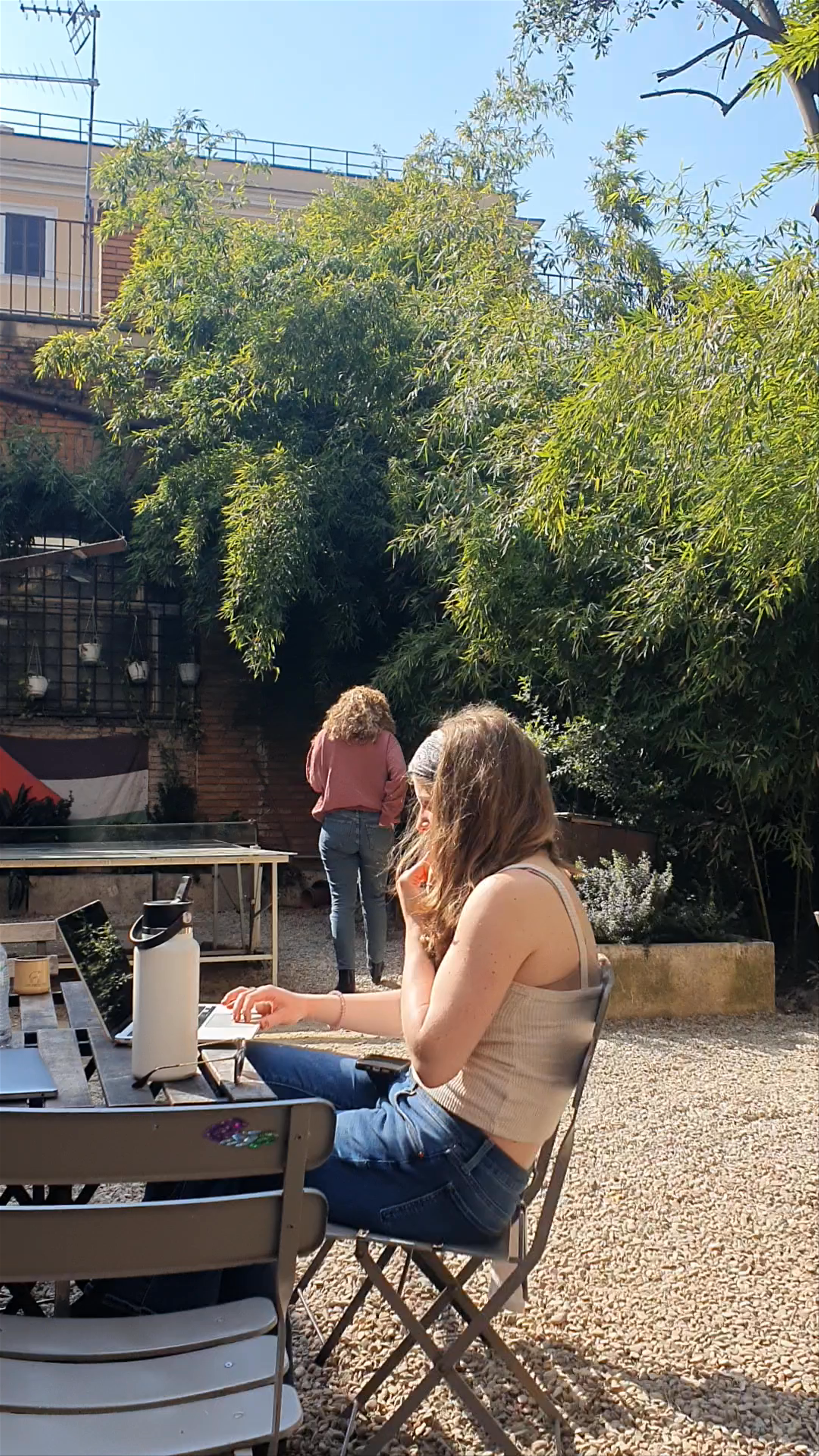 Sunlit Outdoor Workspace at Zalib - Circolo Arci, Rome
