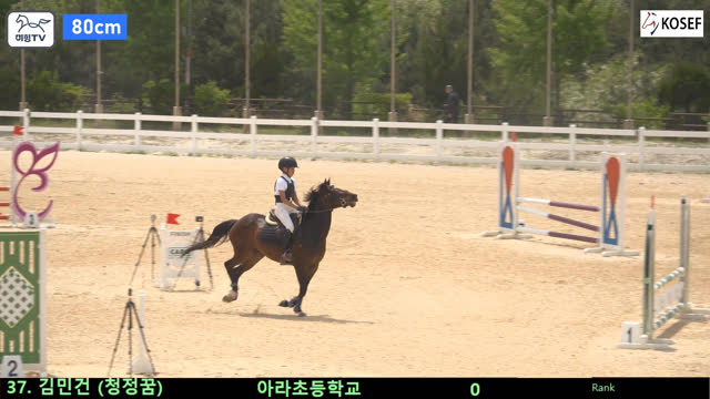 김민건3 (청정꿈) — 2026 춘계 전국학생승마대회 · 장애물 80cm