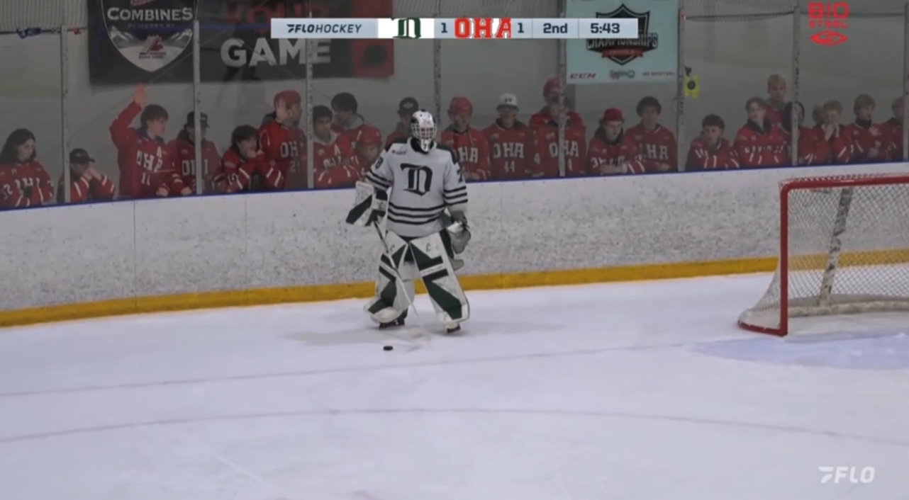 Lucas Disiewich's Impressive Long Outlet Pass |DHA vs OHA CSSHL Championships DIV I