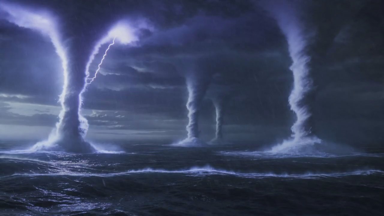 The Four Winds Stirring the Deep