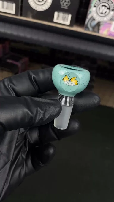Preview pic of 14mm Single Hole Bowl Slide by Keys Glass