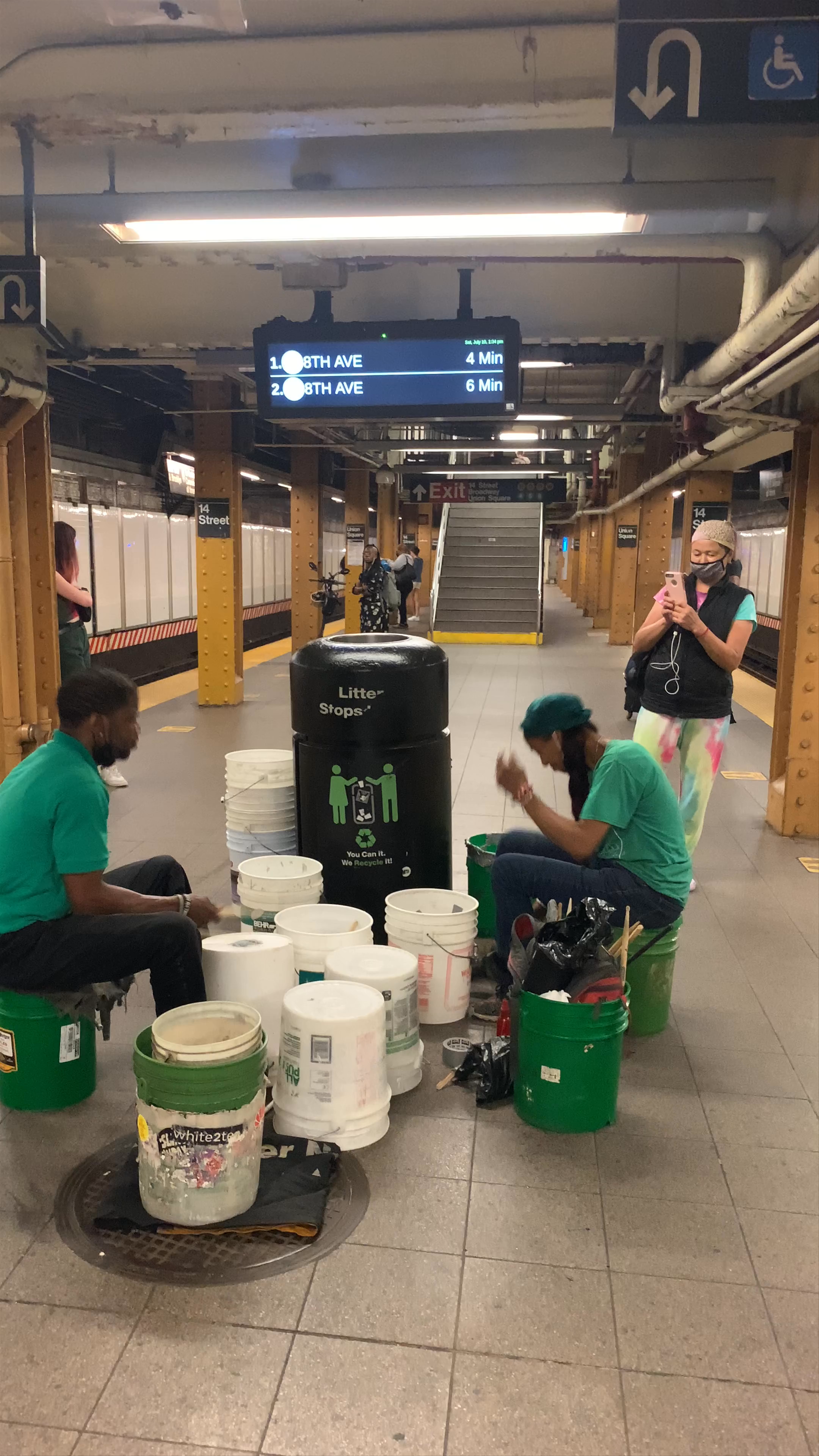 Rhythm and Soul: Bucket Drummers at 14th Street–Union Square Subway Station, New York