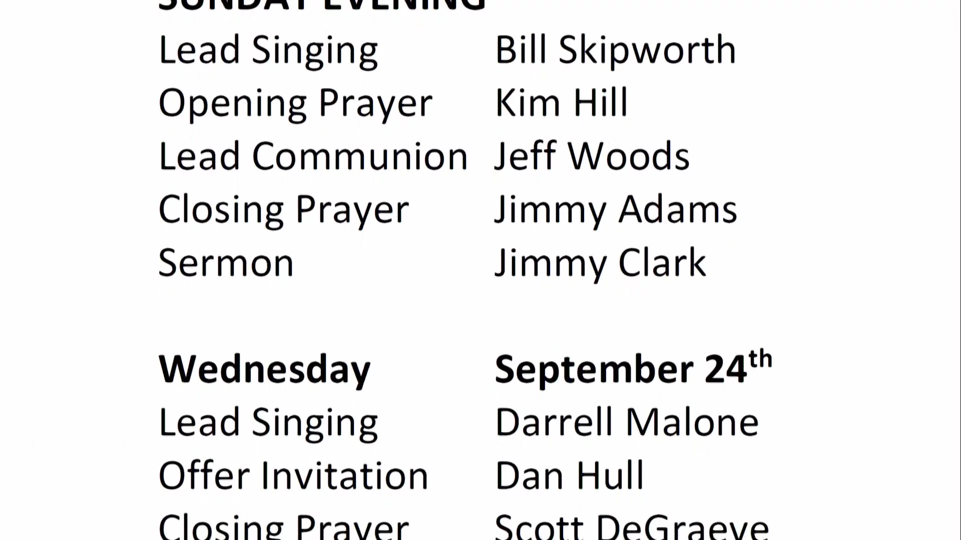 Bethel Service, September 17, 2025