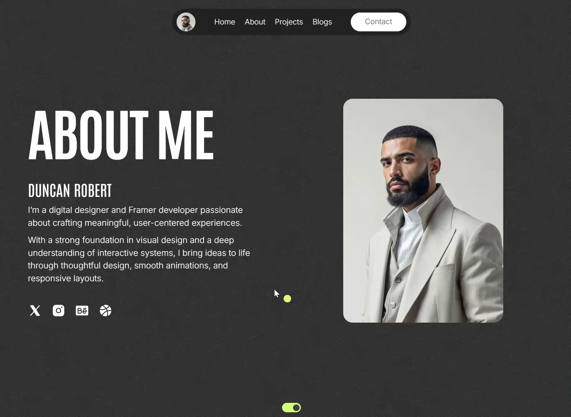 A closer look at Portavia's About page — Free Framer Portfolio TemplateI've been revisiting Portavia and wanted to share a closer look at its About page.I designed it to help creatives go beyond a simple introduction and showcase their services, experience, tools, and creative process.The page includes interactive service sections, an experience timeline, a tech stack showcase, and a structured design process.Portavia is free to use, so feel free to explore and remix it for your own portfolio.Live preview: https://portavia.framer.website/about