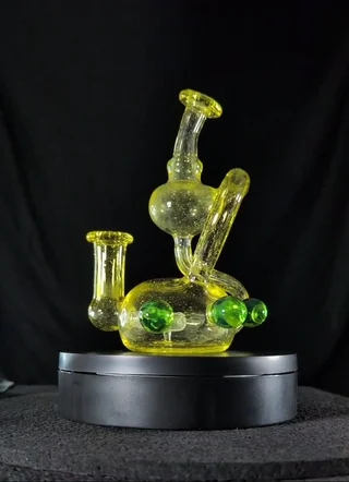 Preview pic of @jmp_glass_art ORBCYCLER UV  REACTIVE YELLOW /ORANGE **FINAL PRICE DROP** NO TRADES