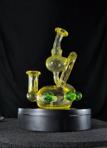 Preview pic of @jmp_glass_art orbcycler uv reactive yellow /orange