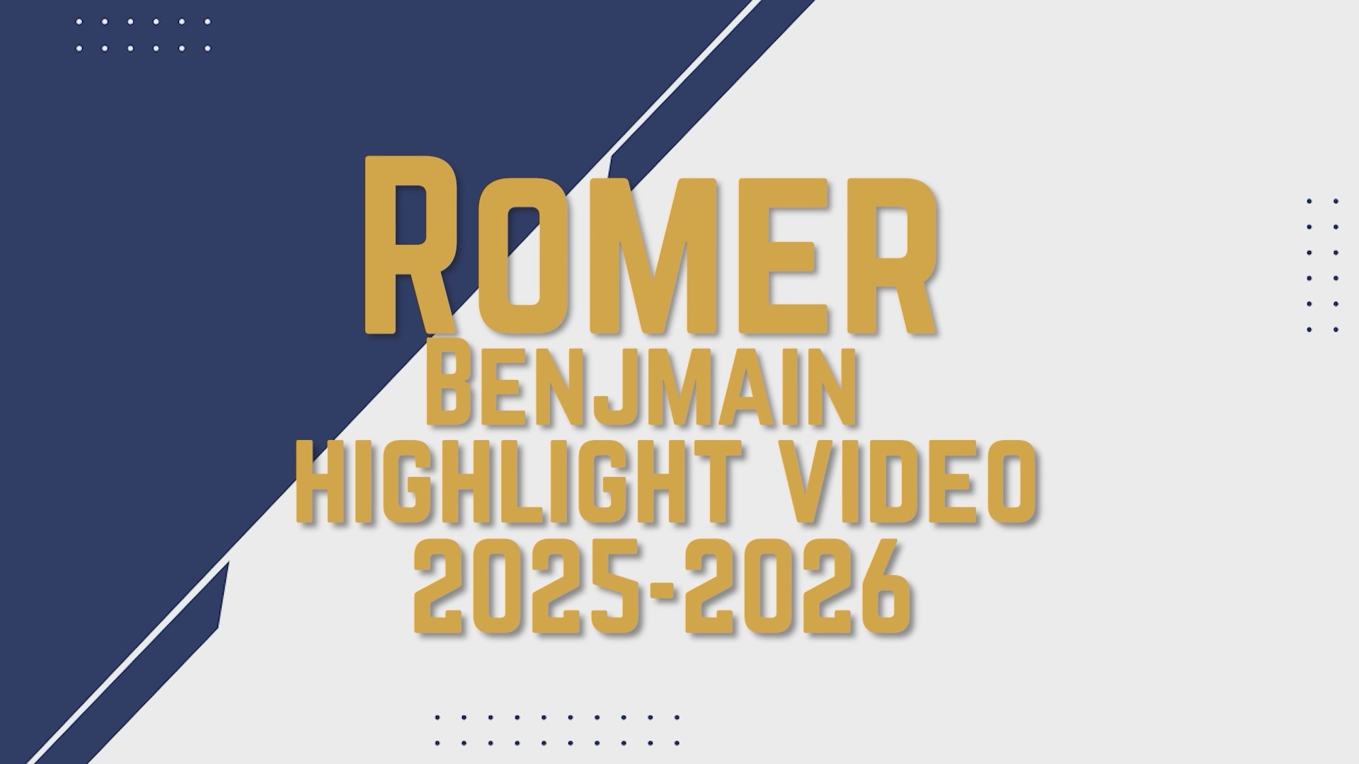 Benjamin Romer: 25-26 Season Highlights - Goals & Assists Showcase