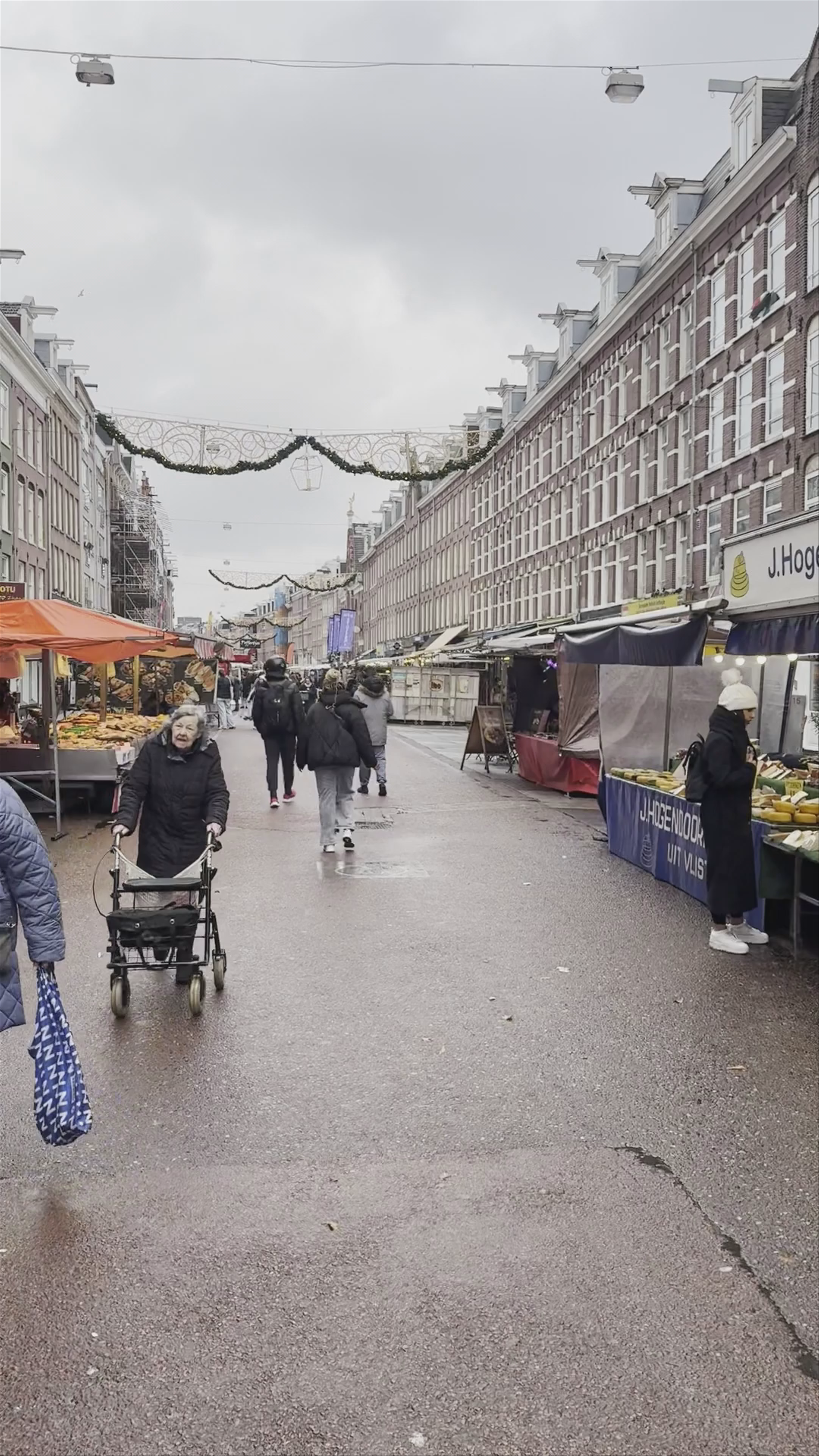 Winter Market Day at Sarphatipark in Amsterdam