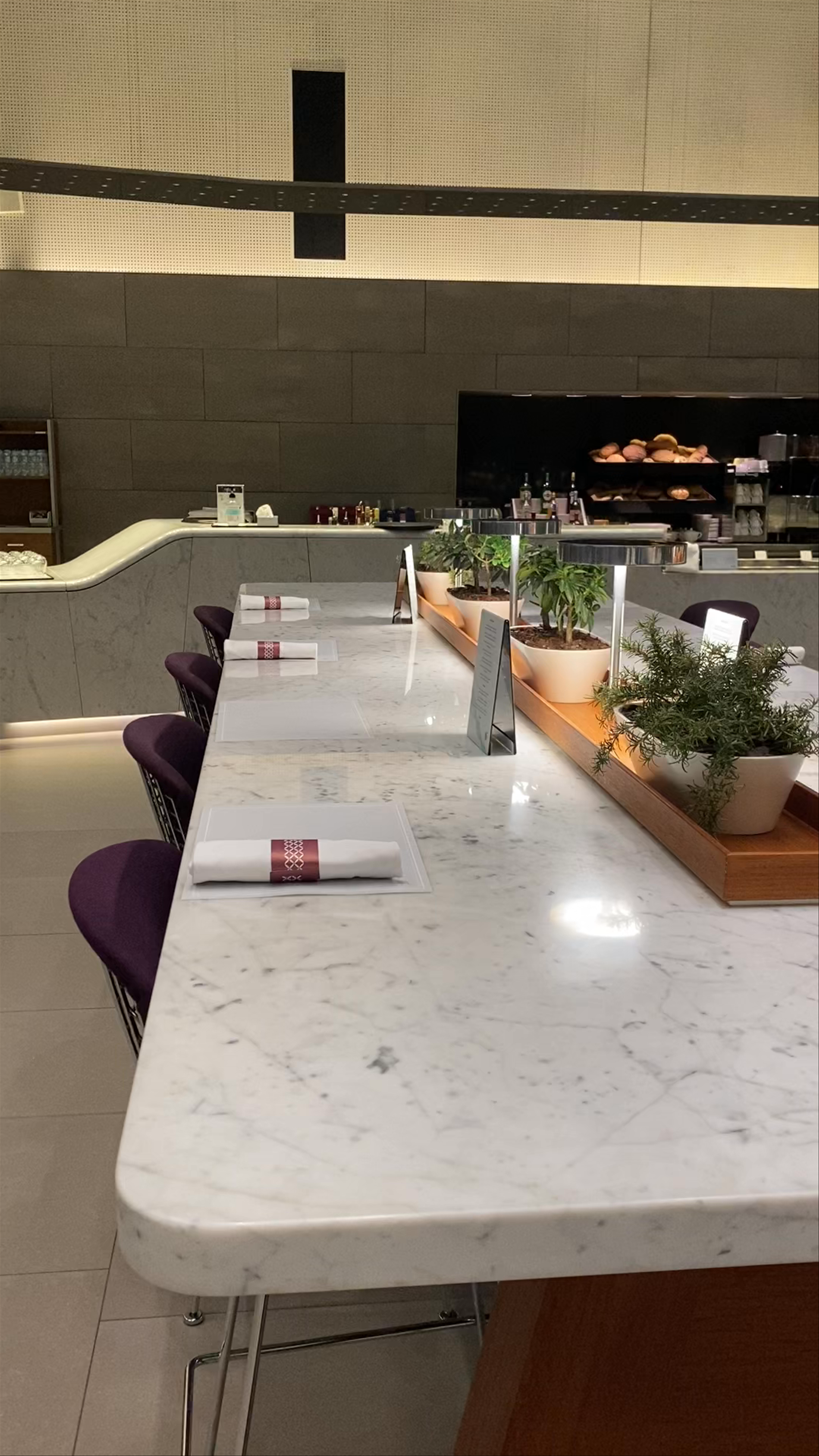 Qatar Airways Business Class Lounge Experience in Doha