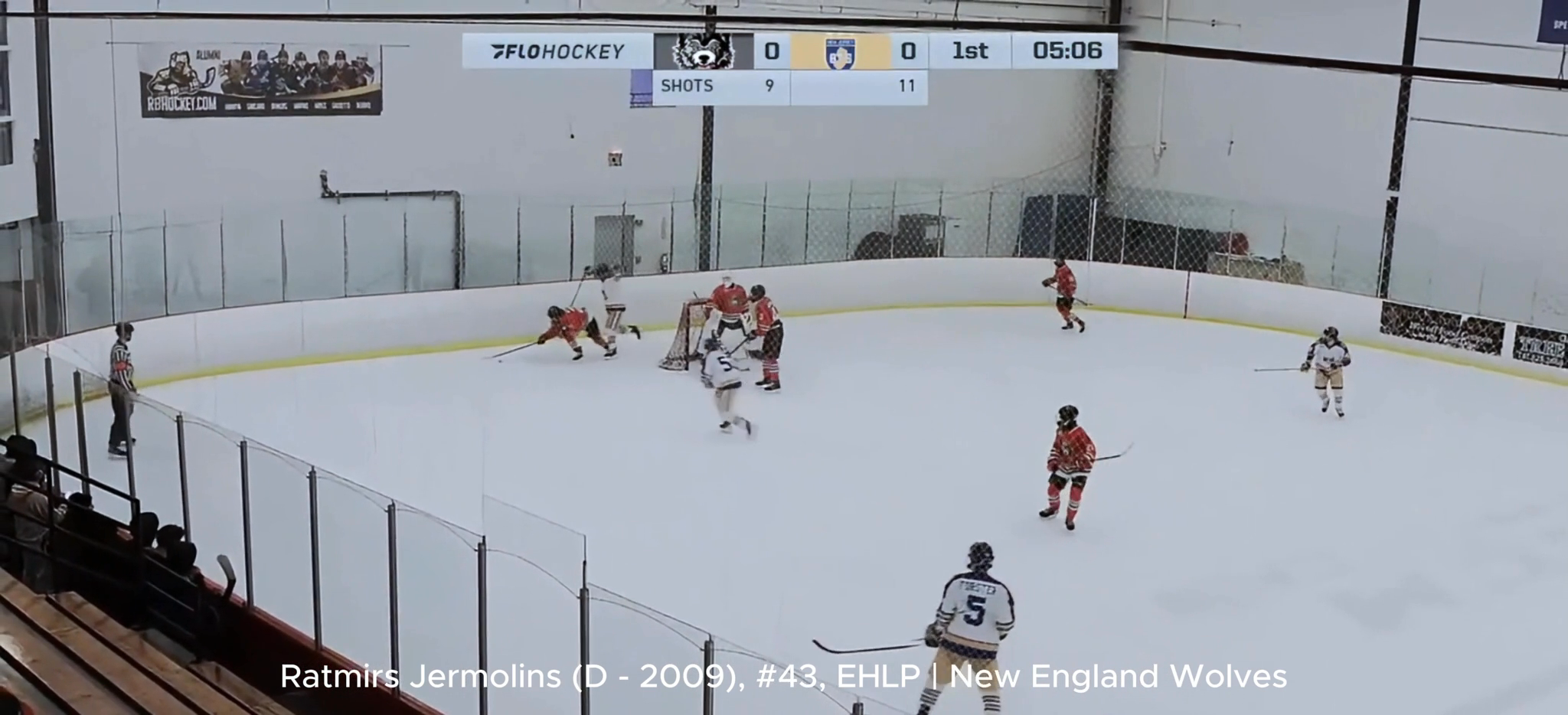 Ratmirs Jermolins (D - 2009) | EHLP: Defensive play in PK vs NJ 87's