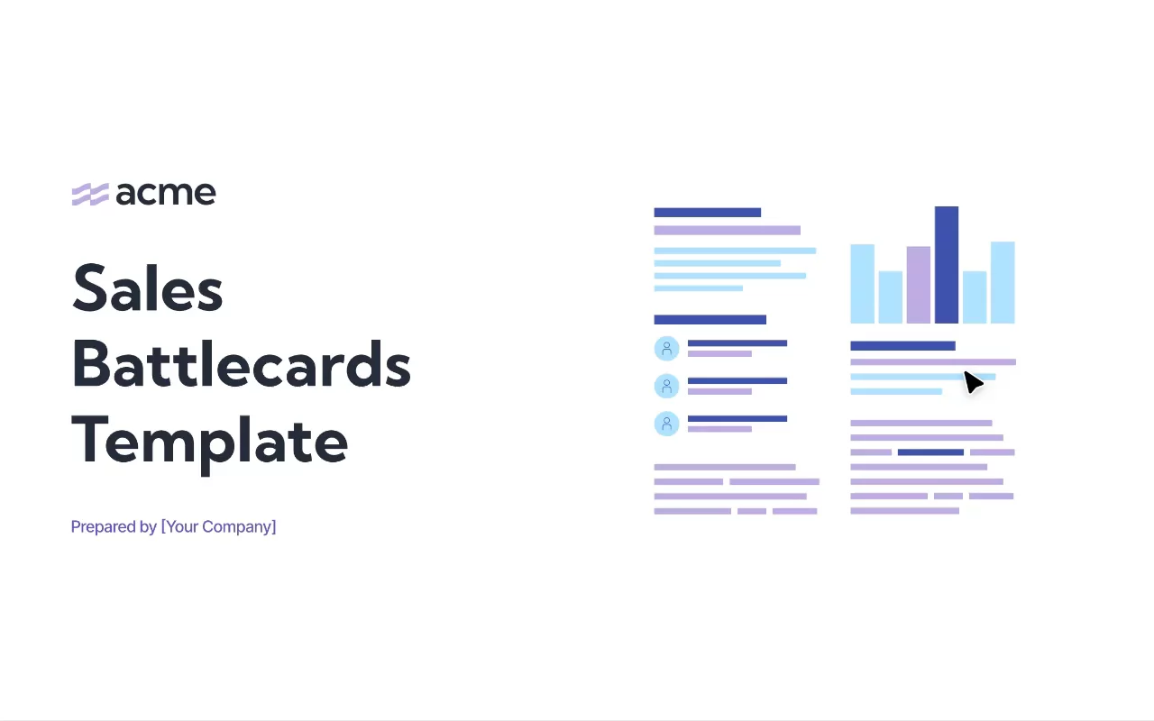 Preview of Sales Battlecards Template