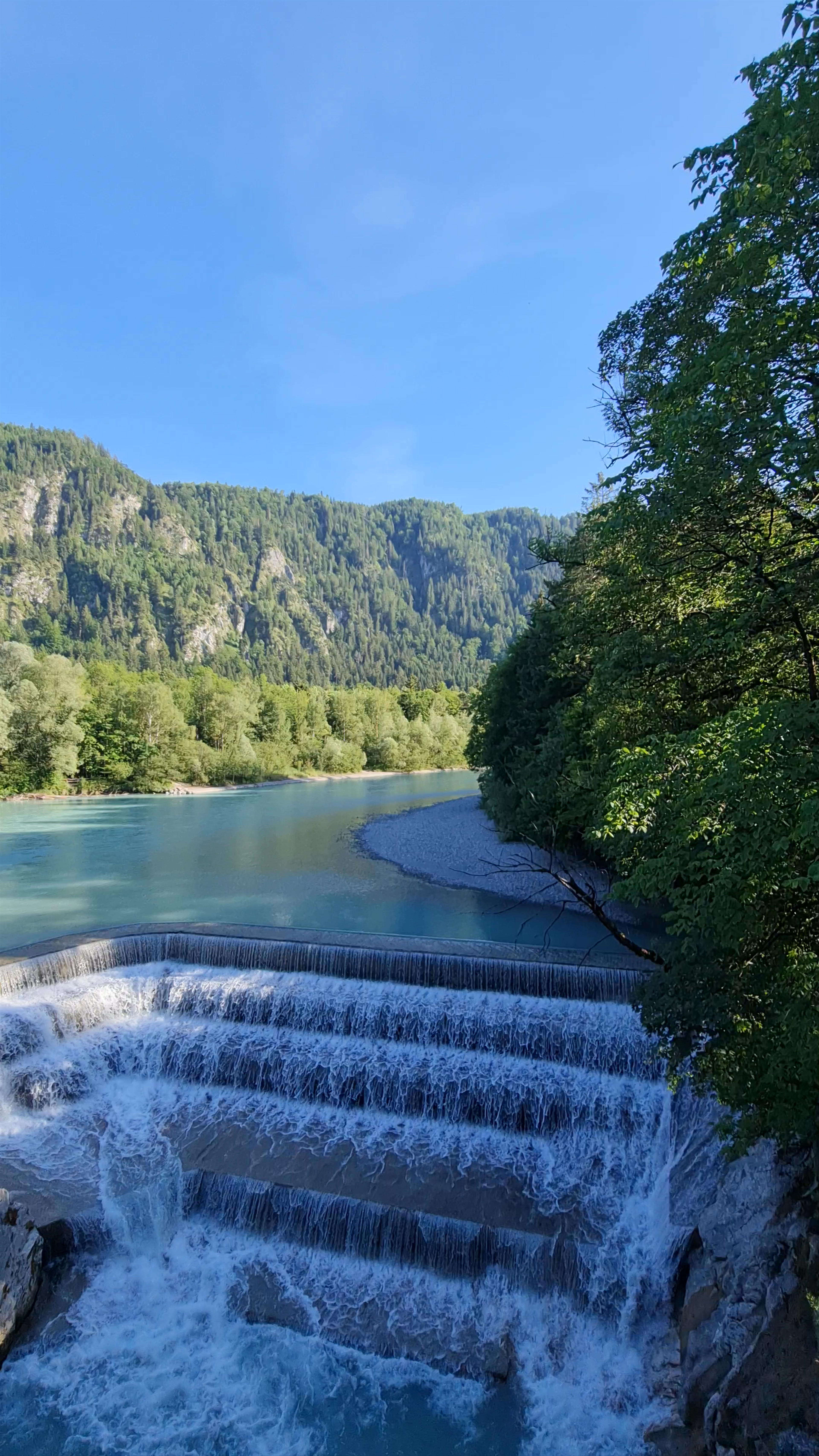 Lechfall Waterfall: Serene Alpine Beauty in Füssen, Germany
