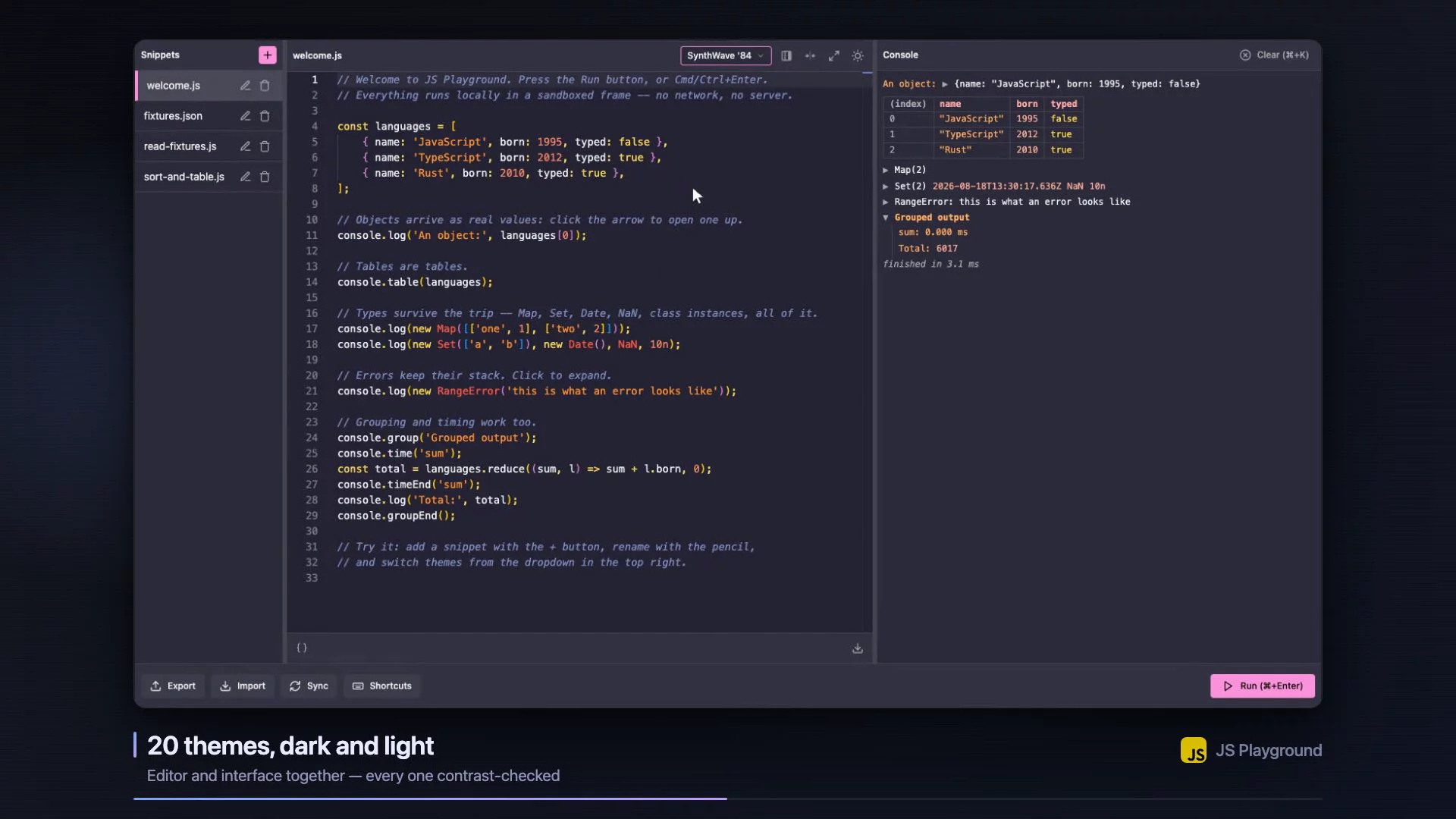 Offline JS Playground image 1