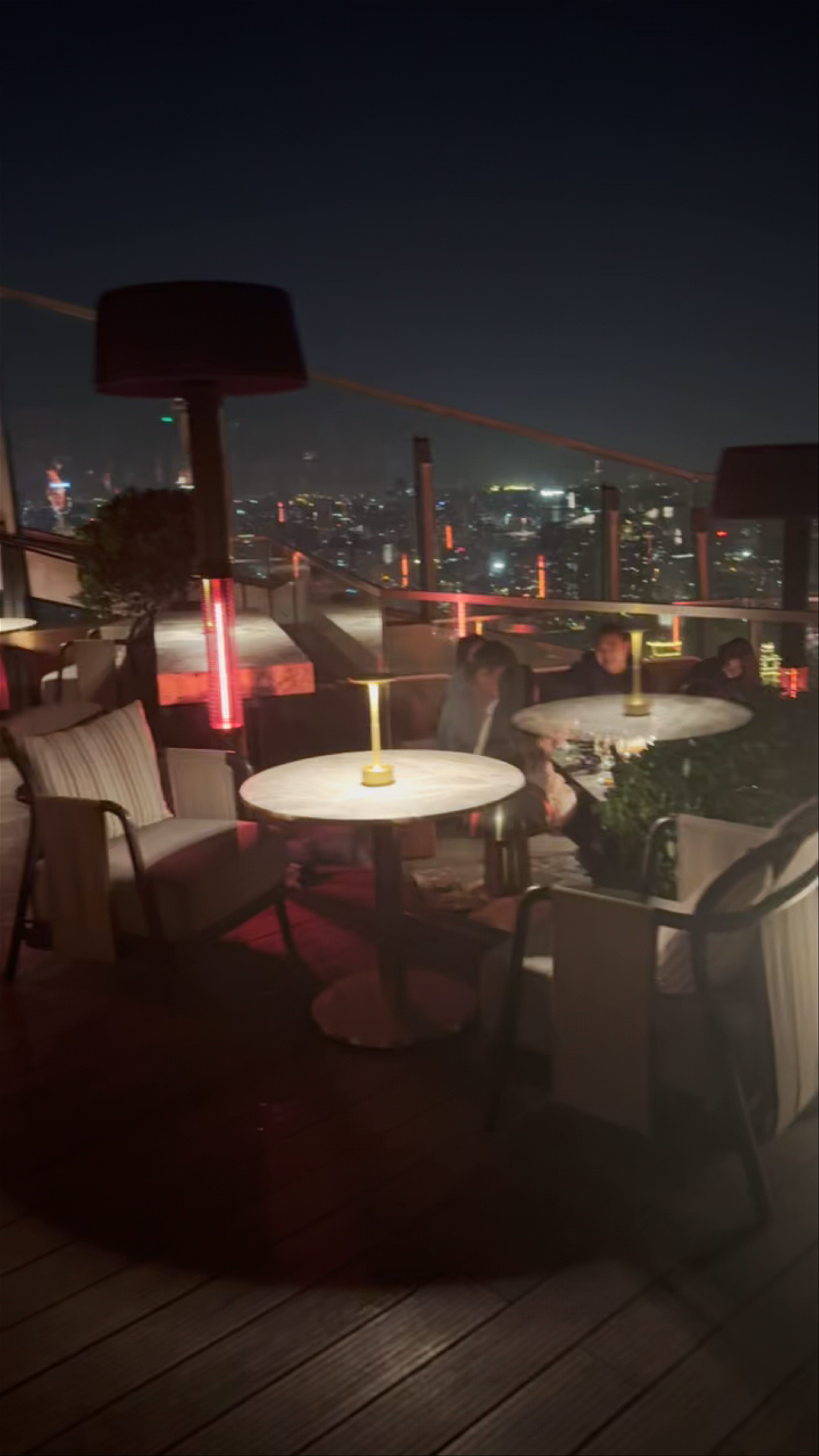 Nighttime Rooftop Serenity at The Ritz-Carlton Shanghai, Pudong