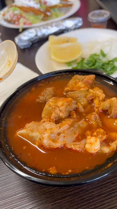 Canela Bakery - Small Menudo, Huevos Rancheros and side of Potato Tacos - Bakeries Near Me - Montebello, California