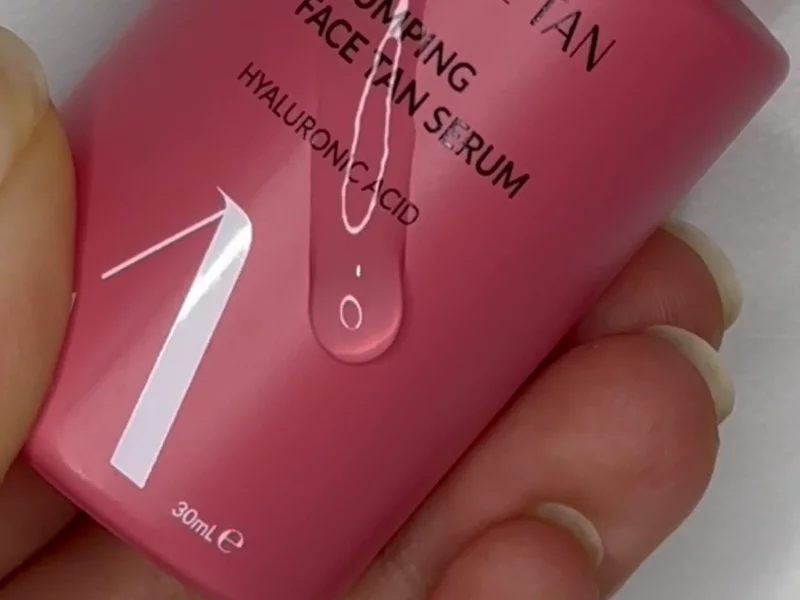 Plumping face tan serum