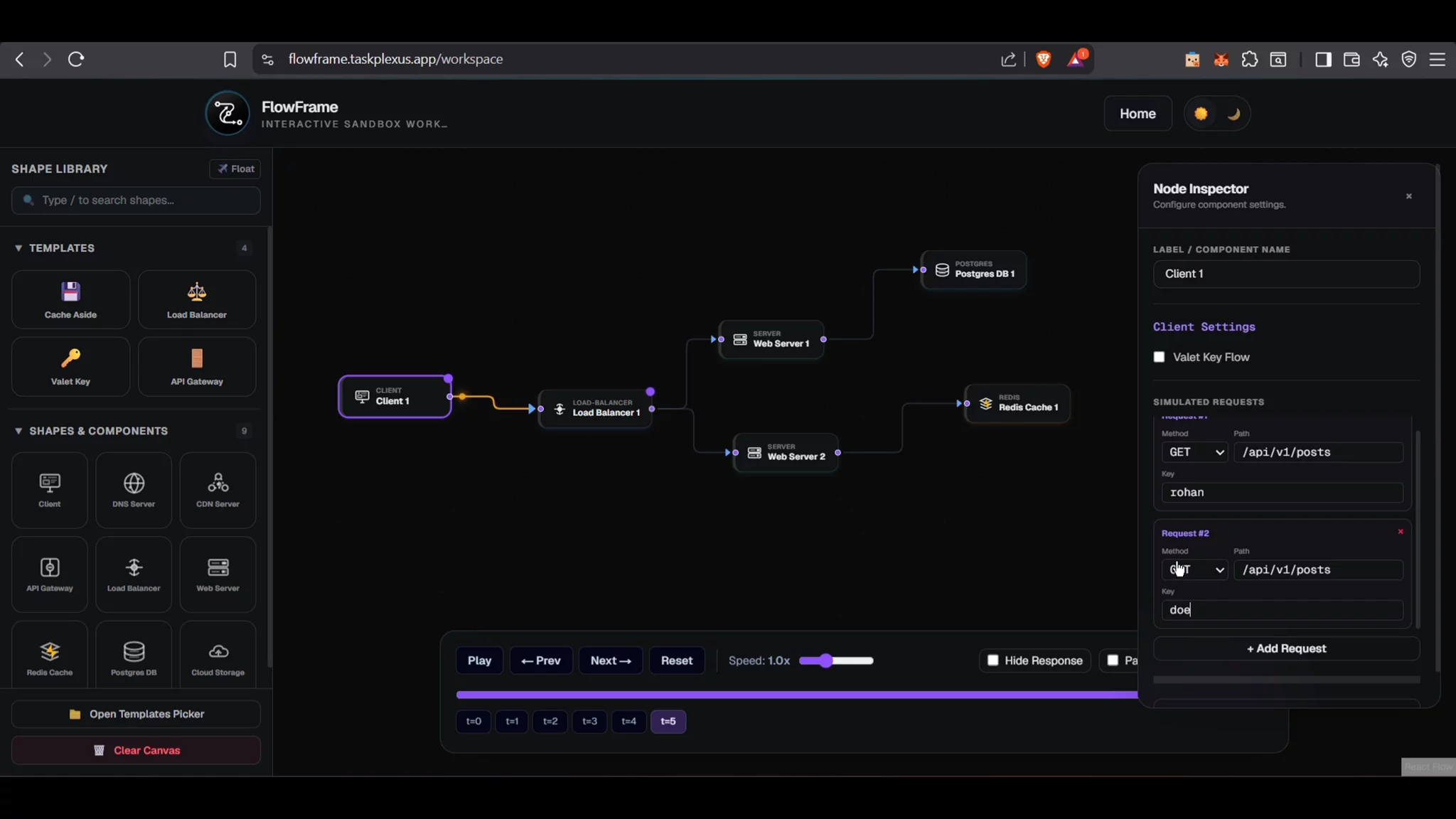 FlowFrame | Distributed Systems Simulator image 1
