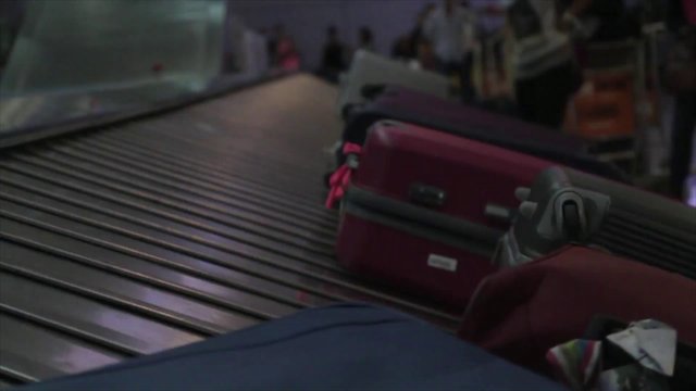 Suitcases at the airport