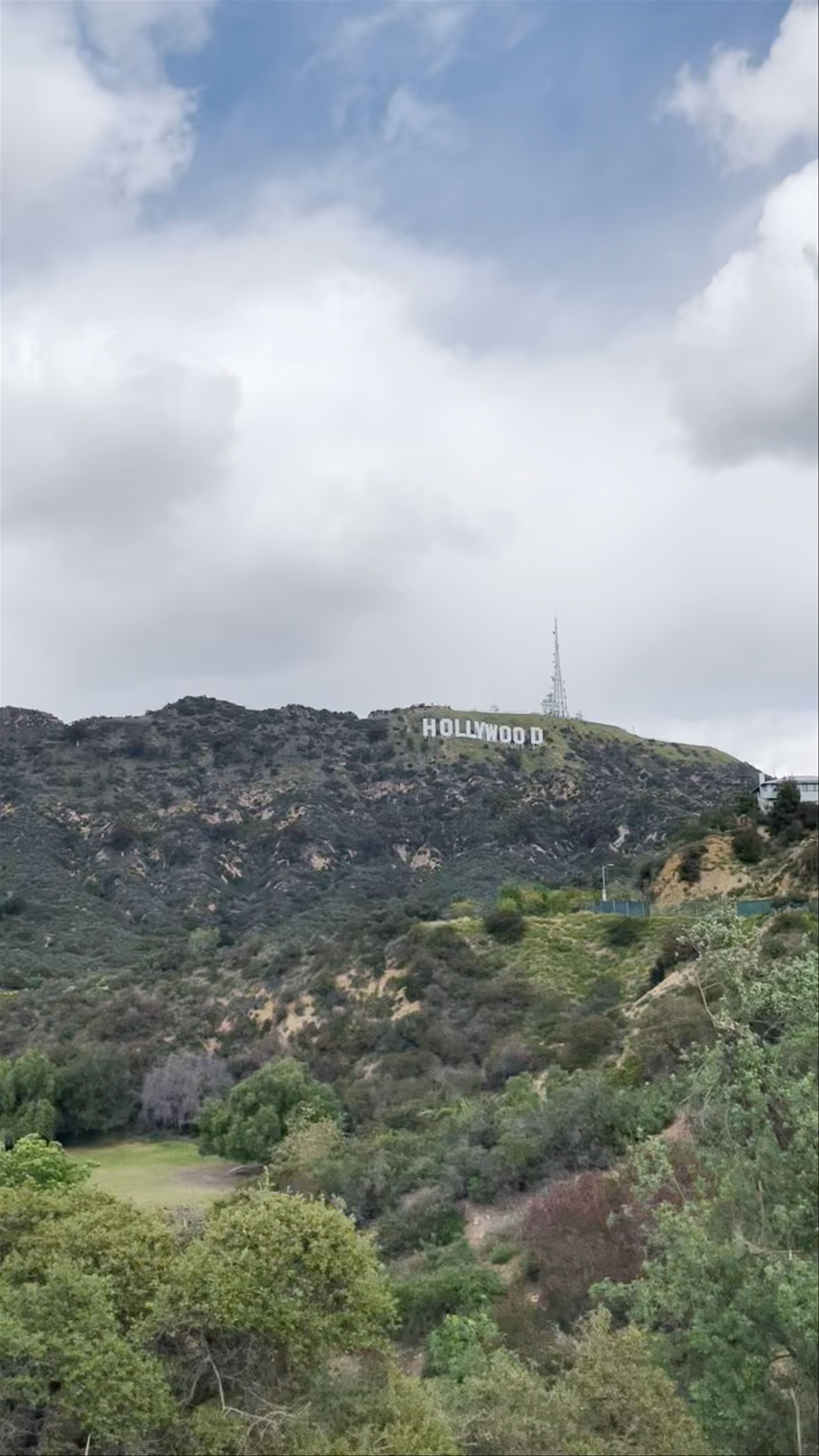 Iconic Hollywood Sign Viewpoint in Los Angeles