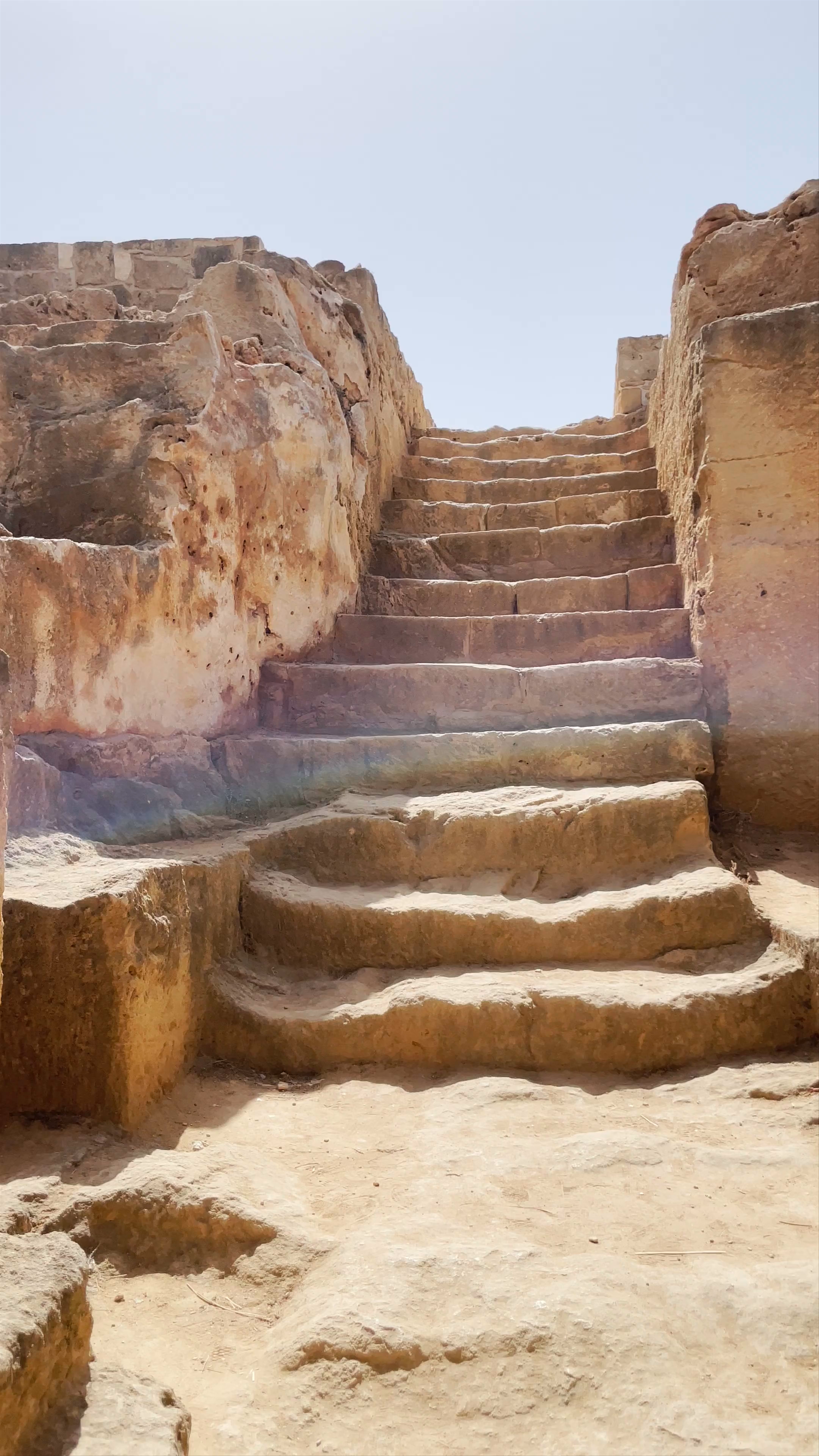 Ancient Tomb 4 at the Coastal Broadwalk in Paphos, Cyprus