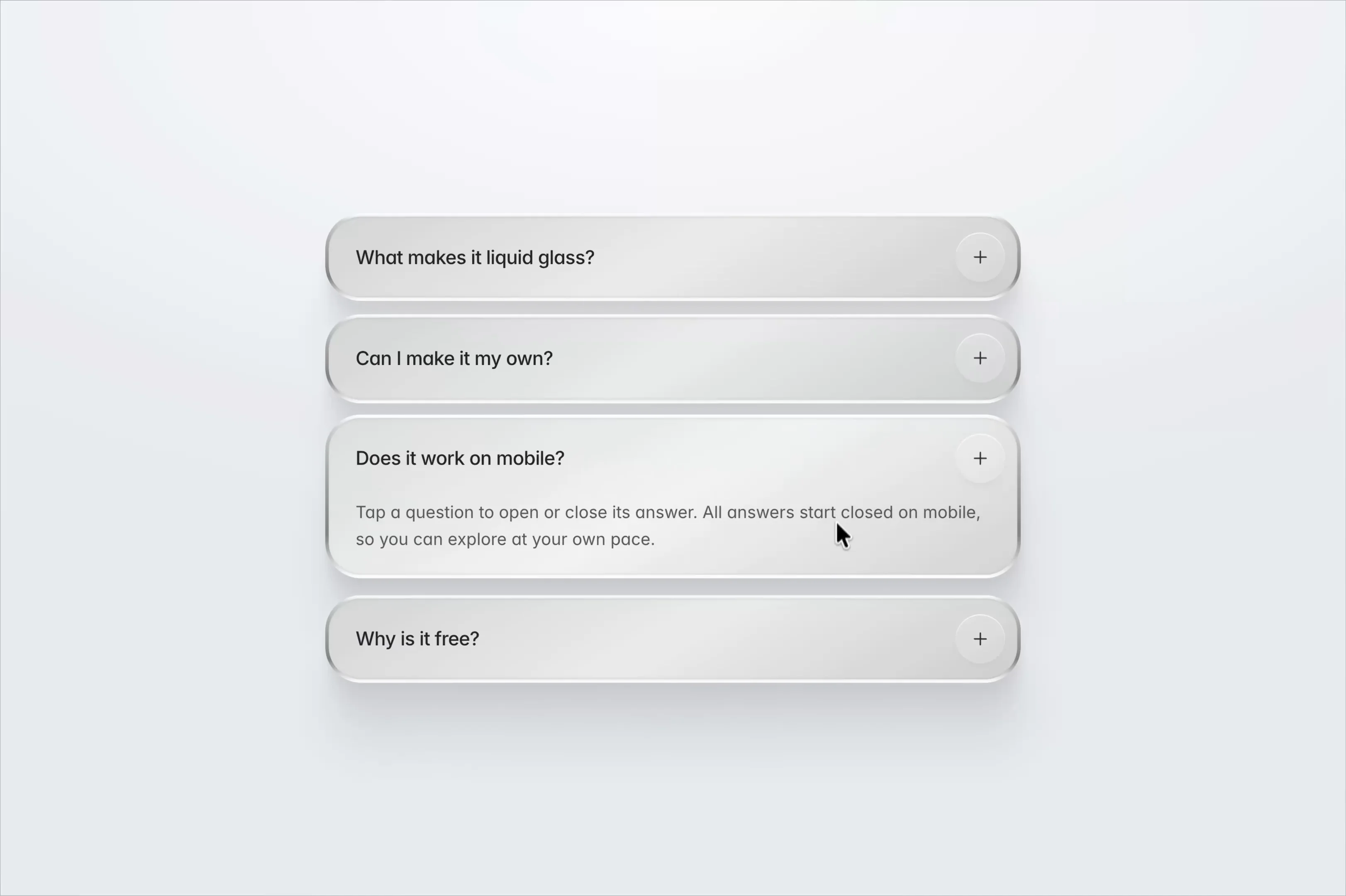 Liquid Glass FAQ Pro