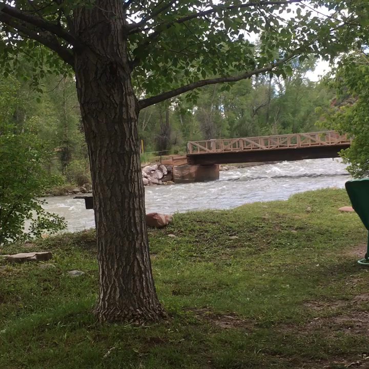 Carbondale / Crystal River KOA - This is the view you get right outside of Cabin#3. - RV Parks Near Me - Carbondale, Colorado