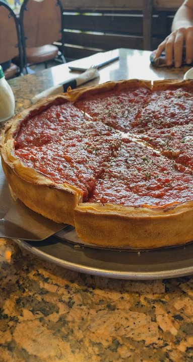 Angelo's Stuffed Pizza - The birria deep dish is hella bomb - Pizza Near Me - Chicago, Illinois