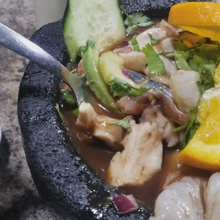 Mariscos Sinaloa - Loaded with shrimp, octopus, scallops and fresh oysters in a spicy Sinaloa sauce - a real masterpiece! - Seafood Near Me - Liberal, Kansas