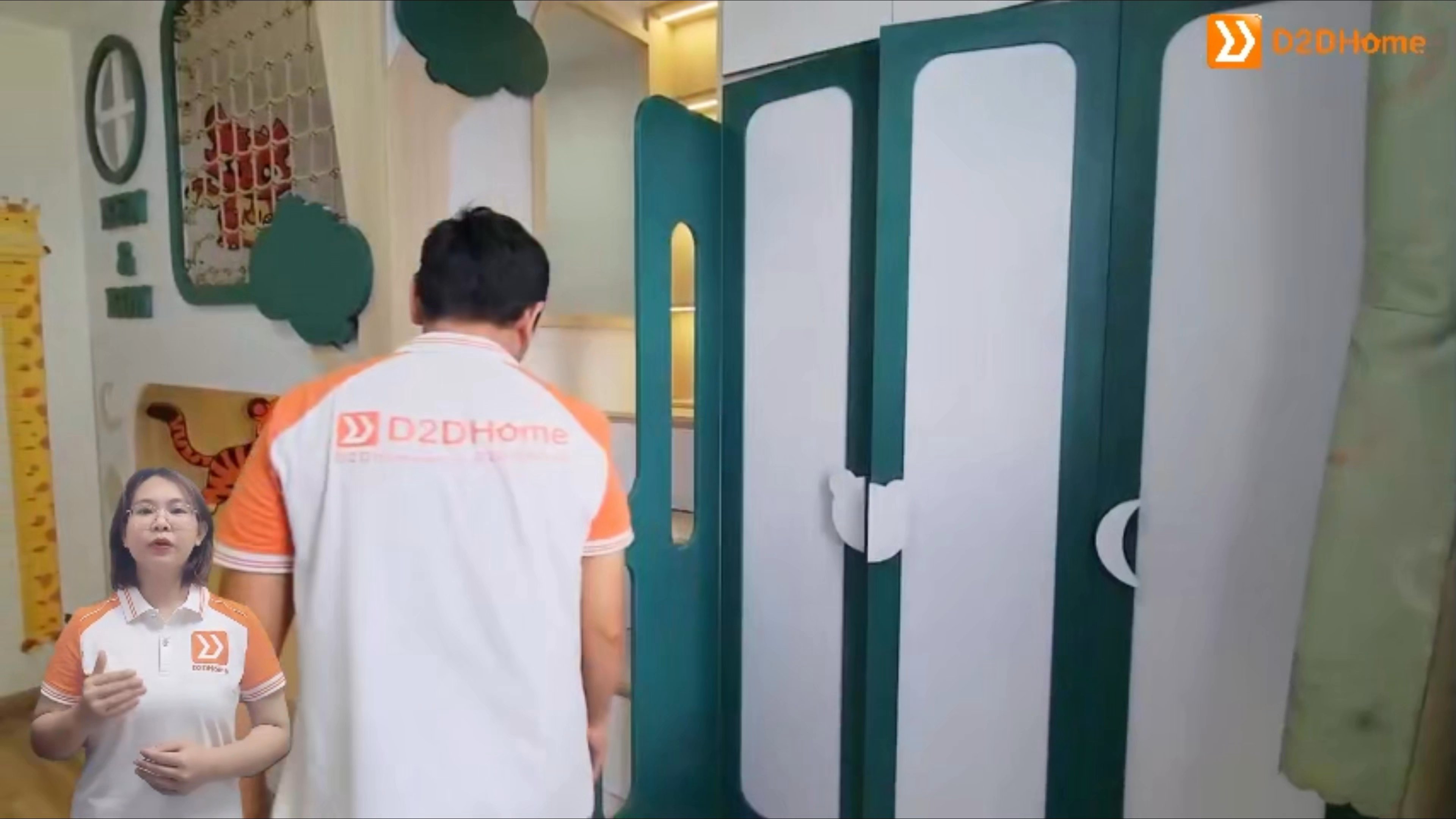 Phòng ngủ cho 2 bé