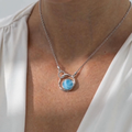 Sapphire Larimar Necklace