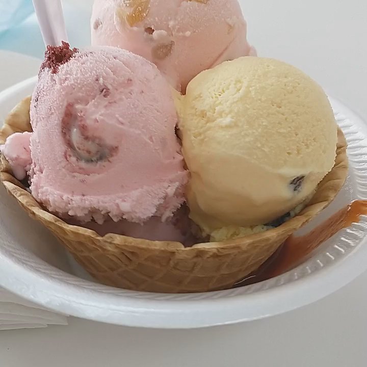La Monarca Michoacana - Got a large cup with Velvet Cake, Dried Fruits and Pine Nuts with a drizzle of Valentina sauce on the side. - Desserts Near Me - Houston, Texas