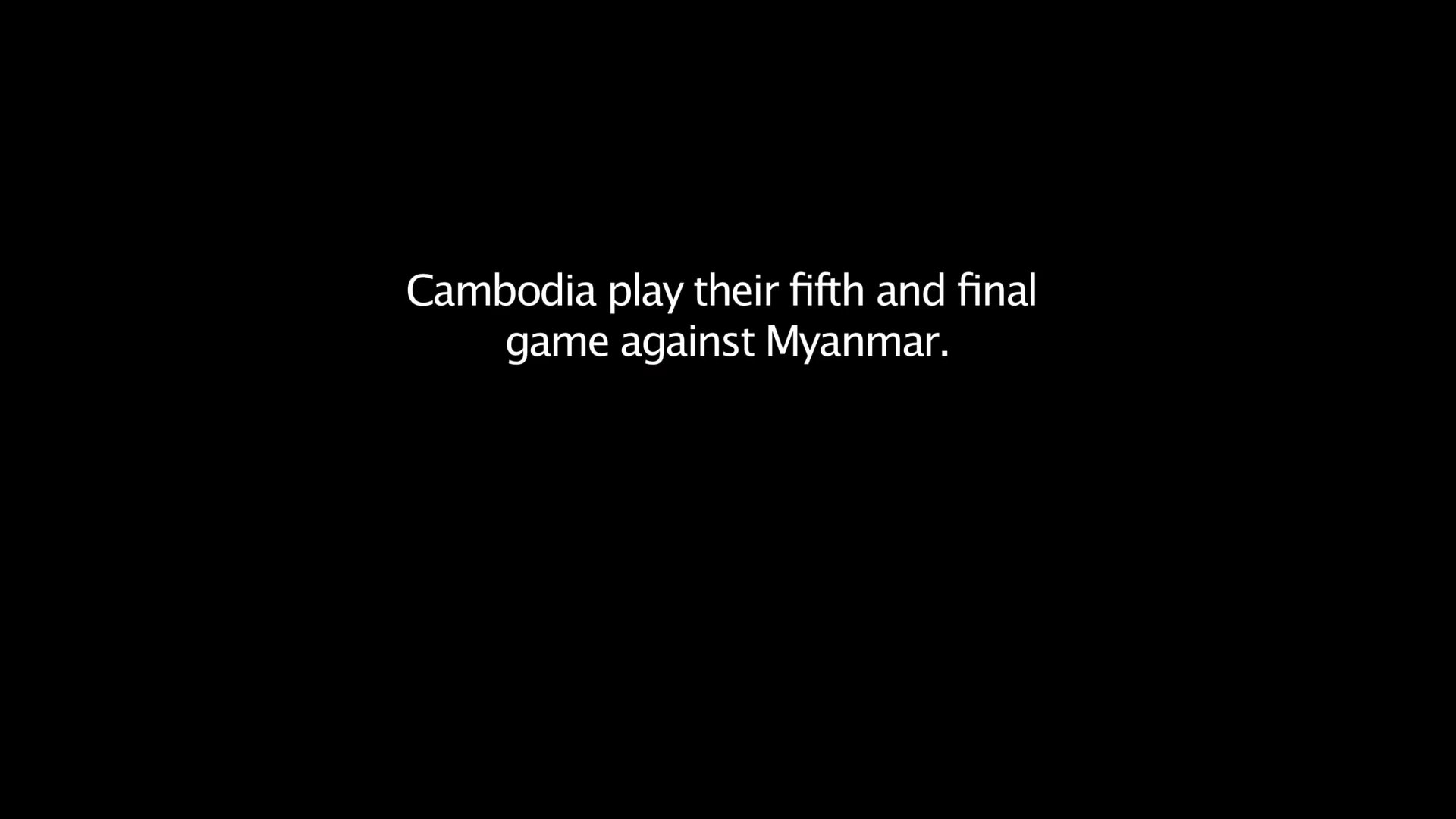 A baseball coach discusses a match between Cambodia and Myanmar, which ends in a 10-0 victory for Myanmar. The segment concludes with a transition indicating travel from Thailand.