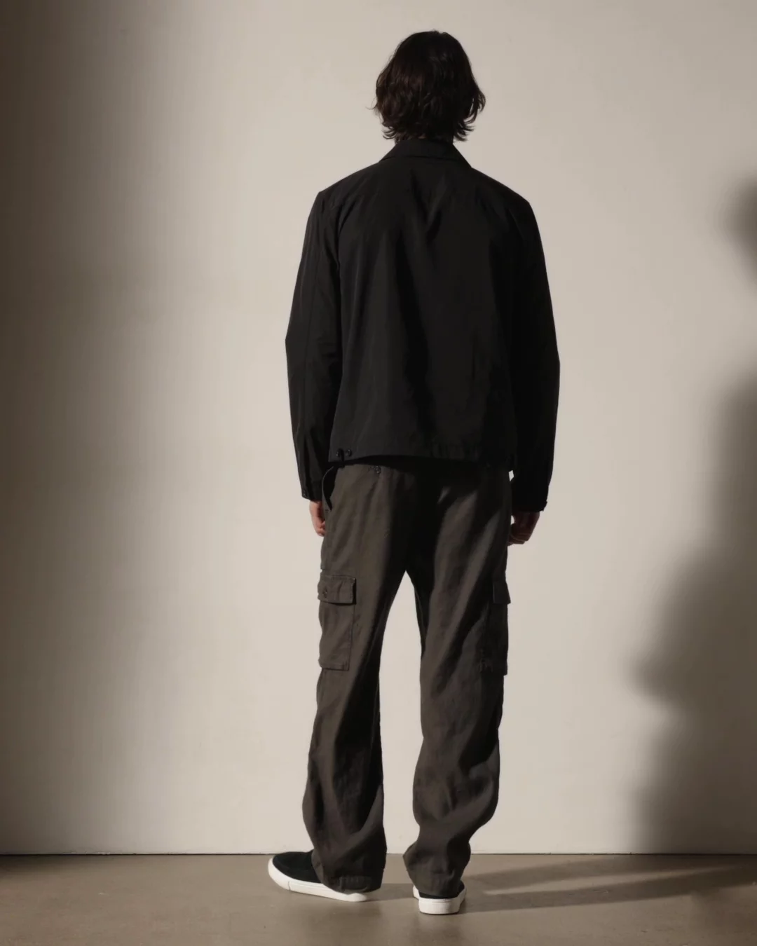 Recycled Twill Coach Jacket - Black | James Perse Los Angeles