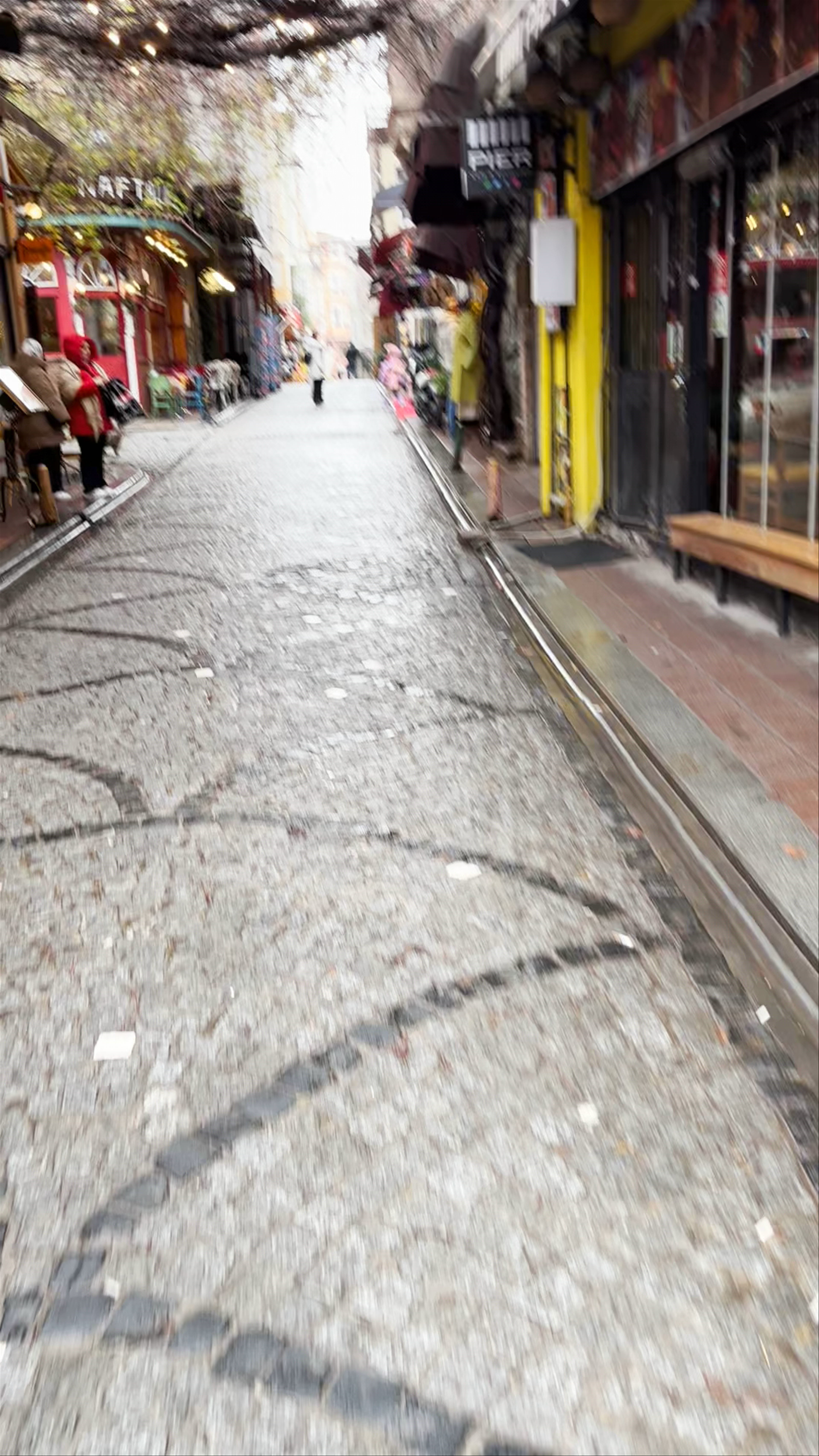 Atmospheric Stroll Through Balat's Cobblestone Streets in Istanbul, Türkiye
