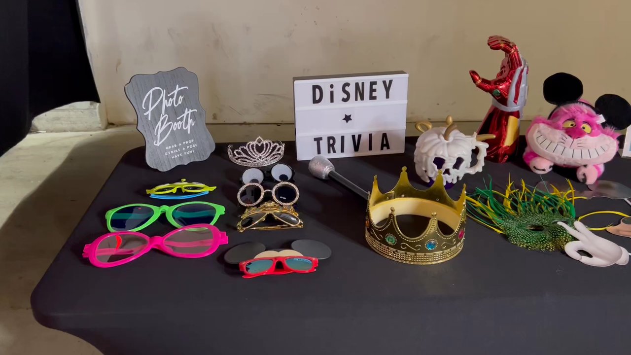 So Cal Snapshots - Disney trivia night props - Photo Booth Rentals Near Me