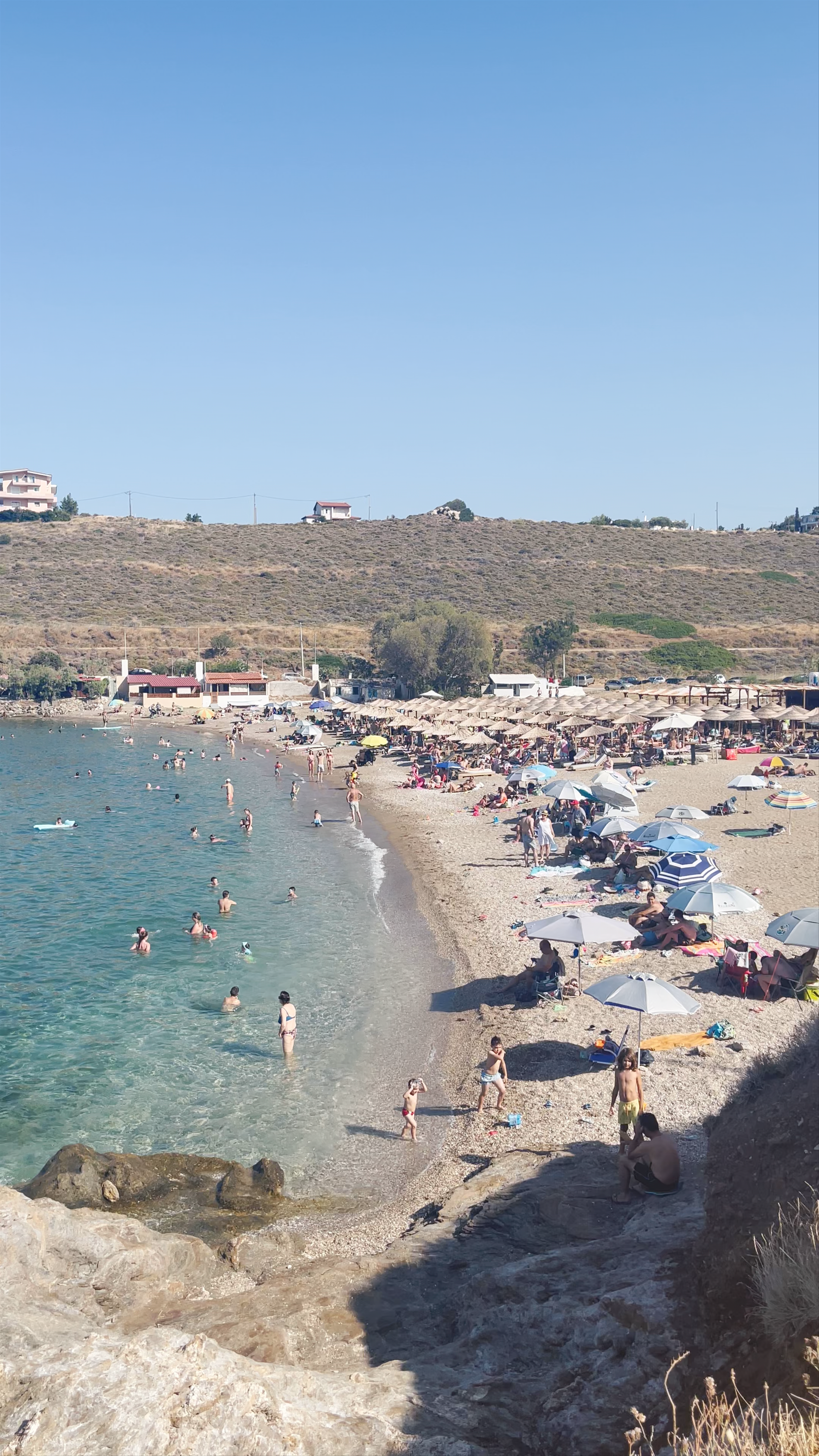 Sun-Kissed Serenity at Paralia Daskalio Beach, Keratea, Greece