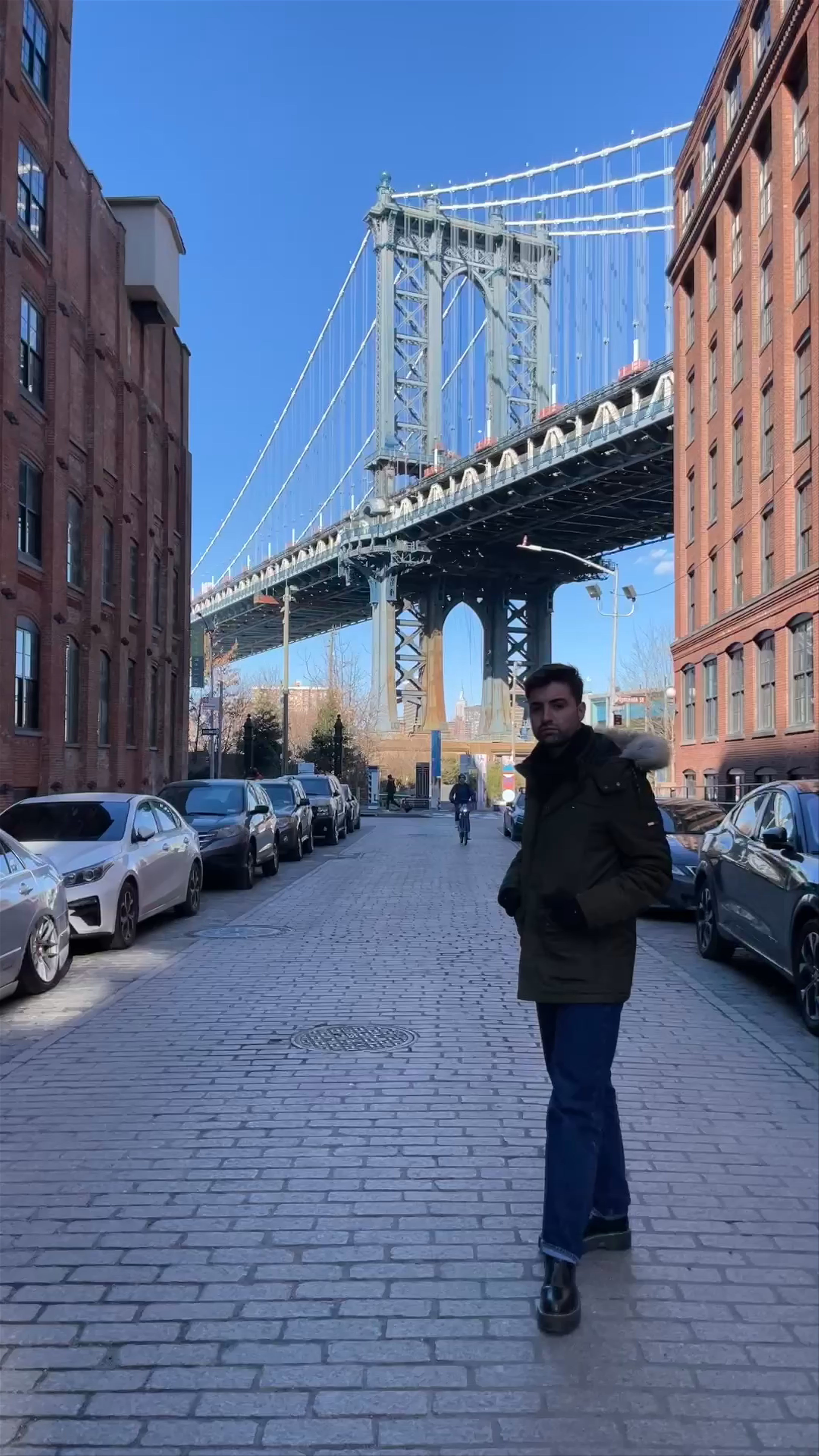 Dumbo Manhattan Bridge View - Iconic Brooklyn Street Scene